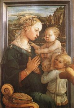 弗拉 菲利普 利比 Madonna with the Child and two Angels